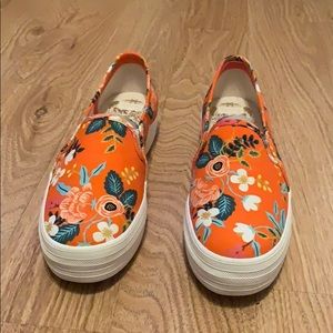 RIFLE PAPER CO KEDS triple decker floral NIB